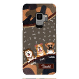 Personalized Dog Lover Camo Phone Case Printed 22APR-LN27
