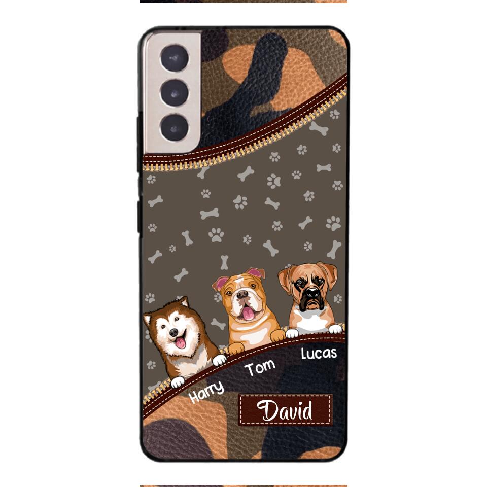 Personalized Dog Lover Camo Phone Case Printed 22APR-LN27