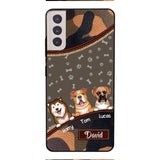 Personalized Dog Lover Camo Phone Case Printed 22APR-LN27