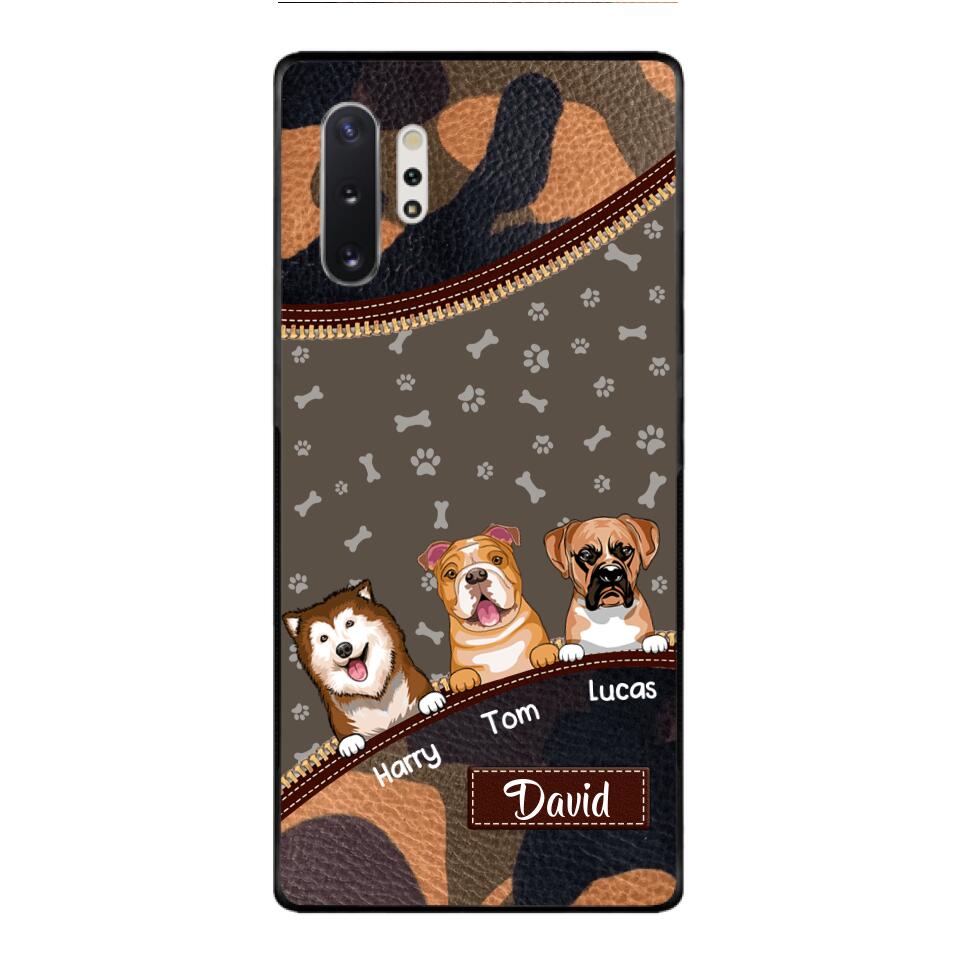 Personalized Dog Lover Camo Phone Case Printed 22APR-LN27
