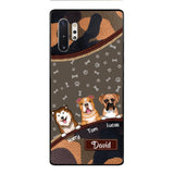 Personalized Dog Lover Camo Phone Case Printed 22APR-LN27