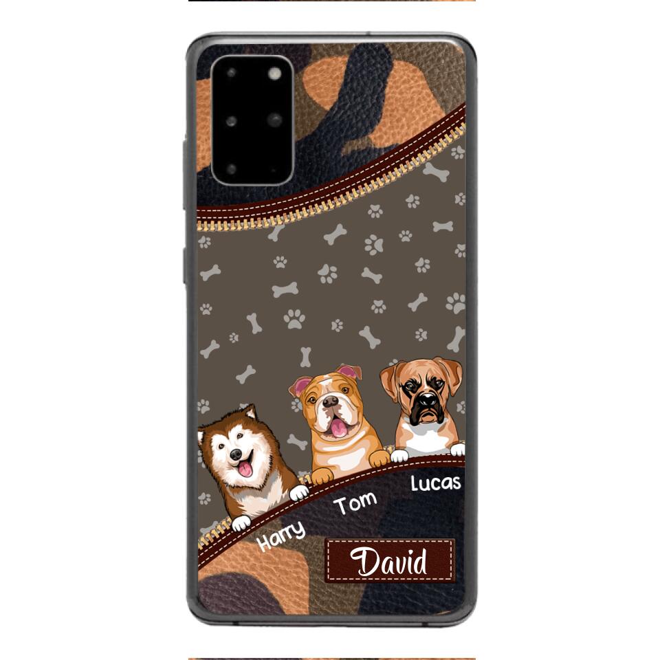 Personalized Dog Lover Camo Phone Case Printed 22APR-LN27