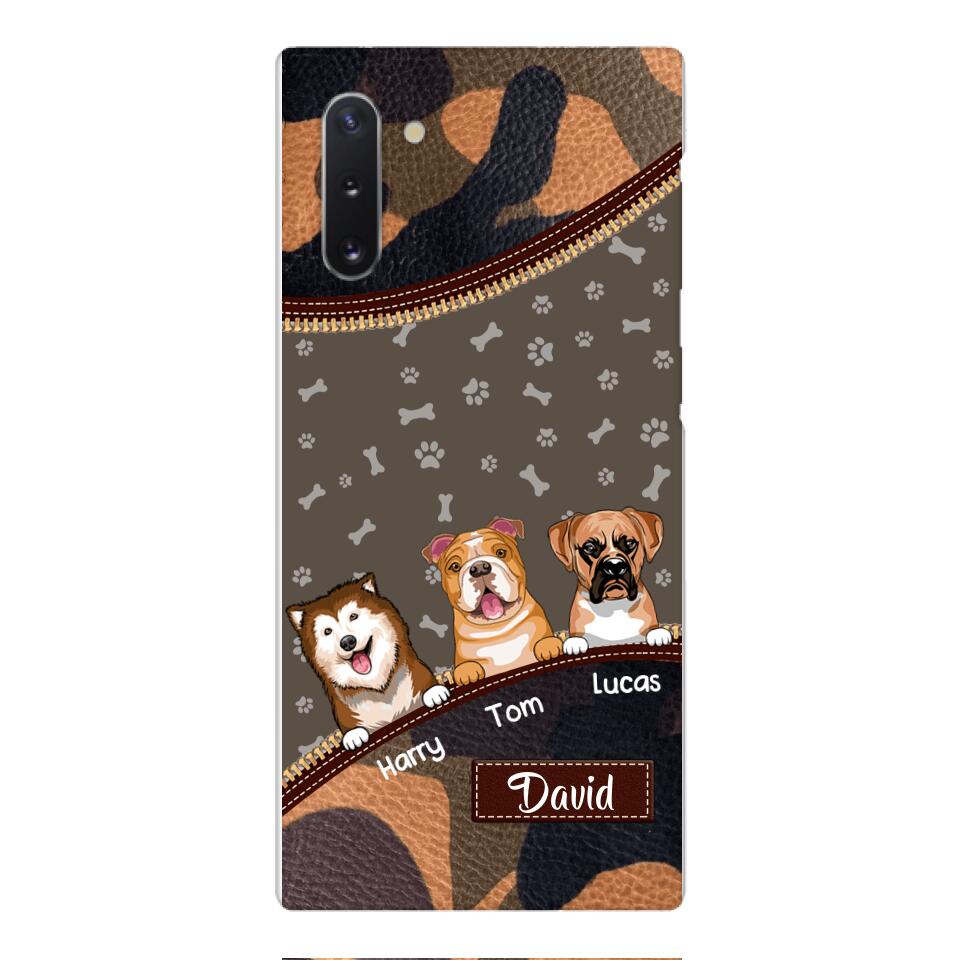 Personalized Dog Lover Camo Phone Case Printed 22APR-LN27
