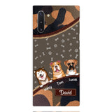 Personalized Dog Lover Camo Phone Case Printed 22APR-LN27