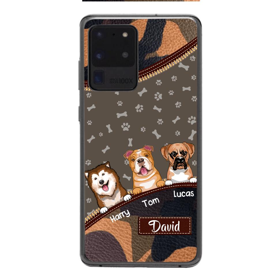 Personalized Dog Lover Camo Phone Case Printed 22APR-LN27