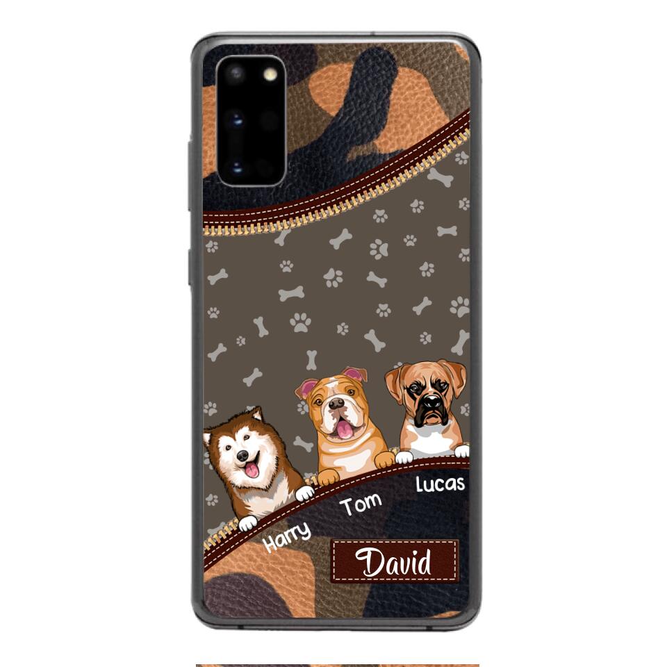 Personalized Dog Lover Camo Phone Case Printed 22APR-LN27