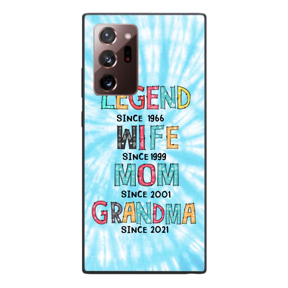 PERSONALIZED LEGEND WIFE MOM AND GRANDMA PHONECASE QTTN2804