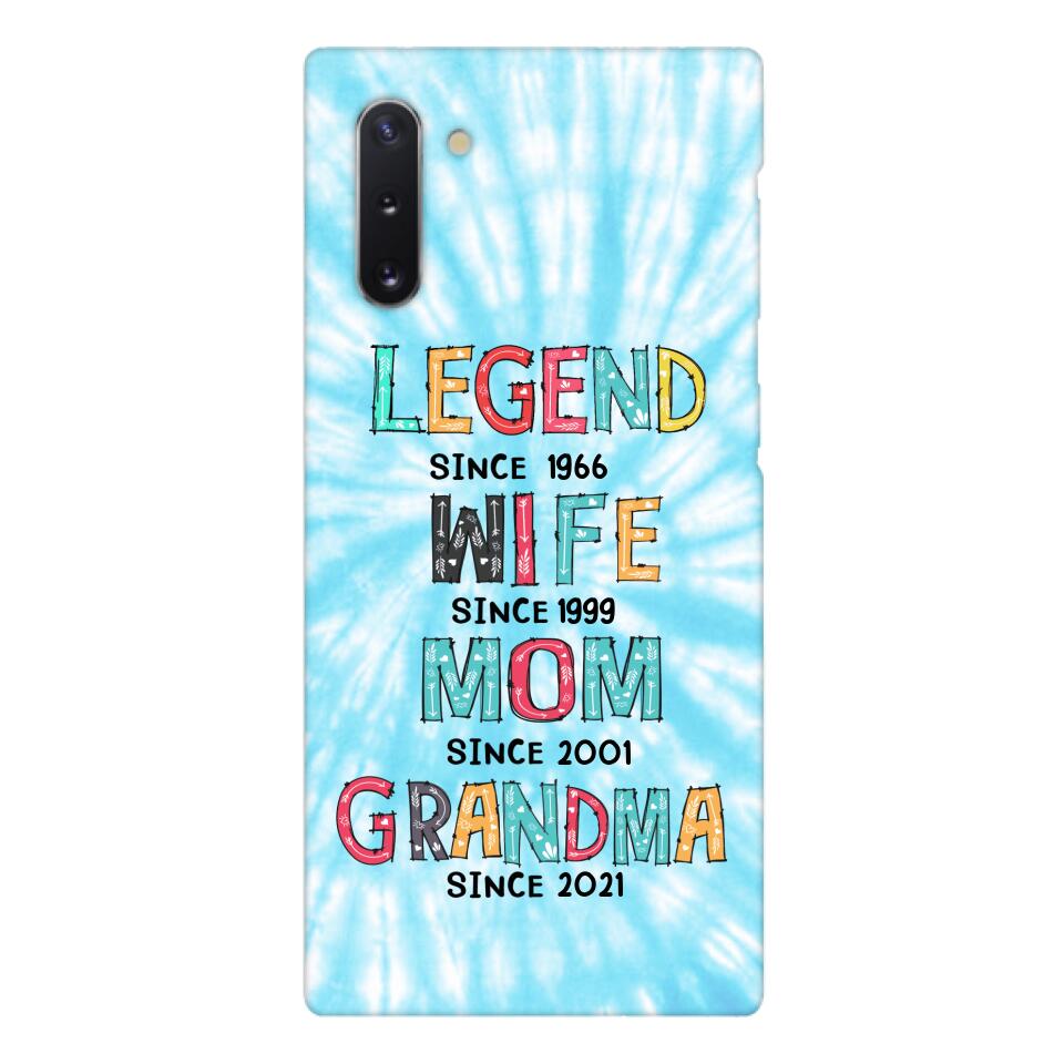 PERSONALIZED LEGEND WIFE MOM AND GRANDMA PHONECASE QTTN2804