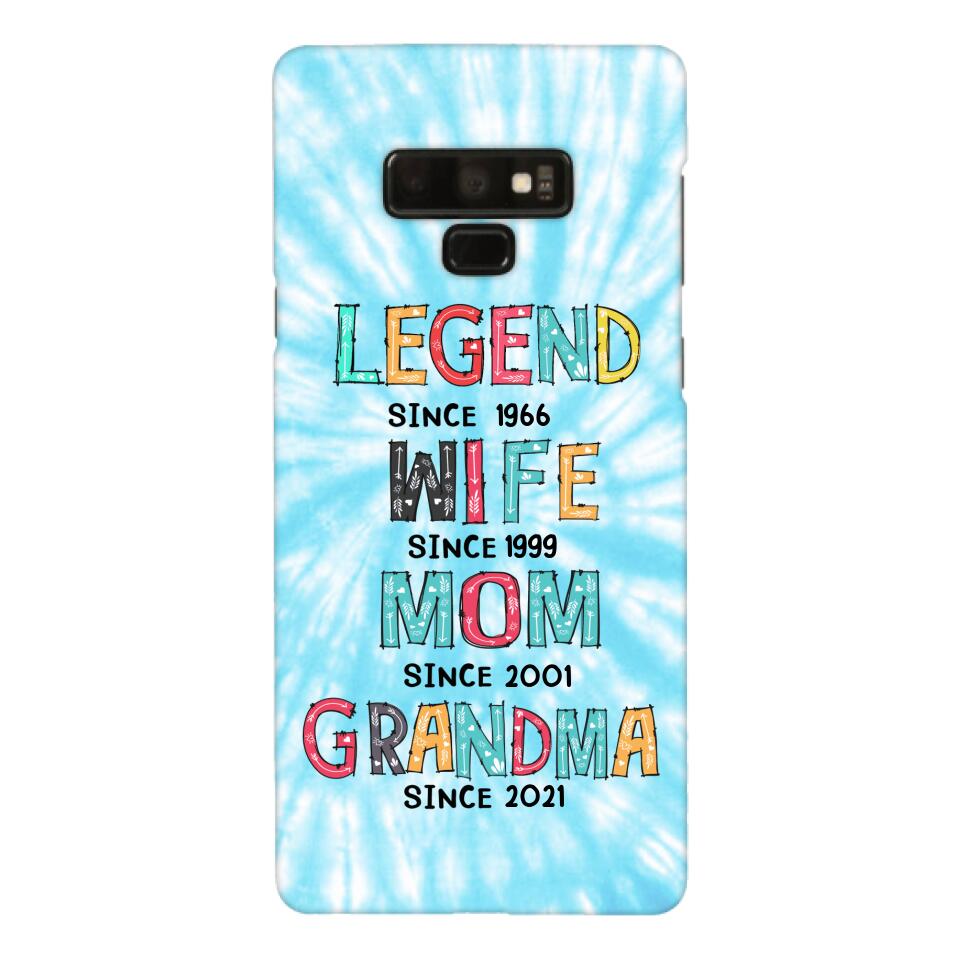 PERSONALIZED LEGEND WIFE MOM AND GRANDMA PHONECASE QTTN2804