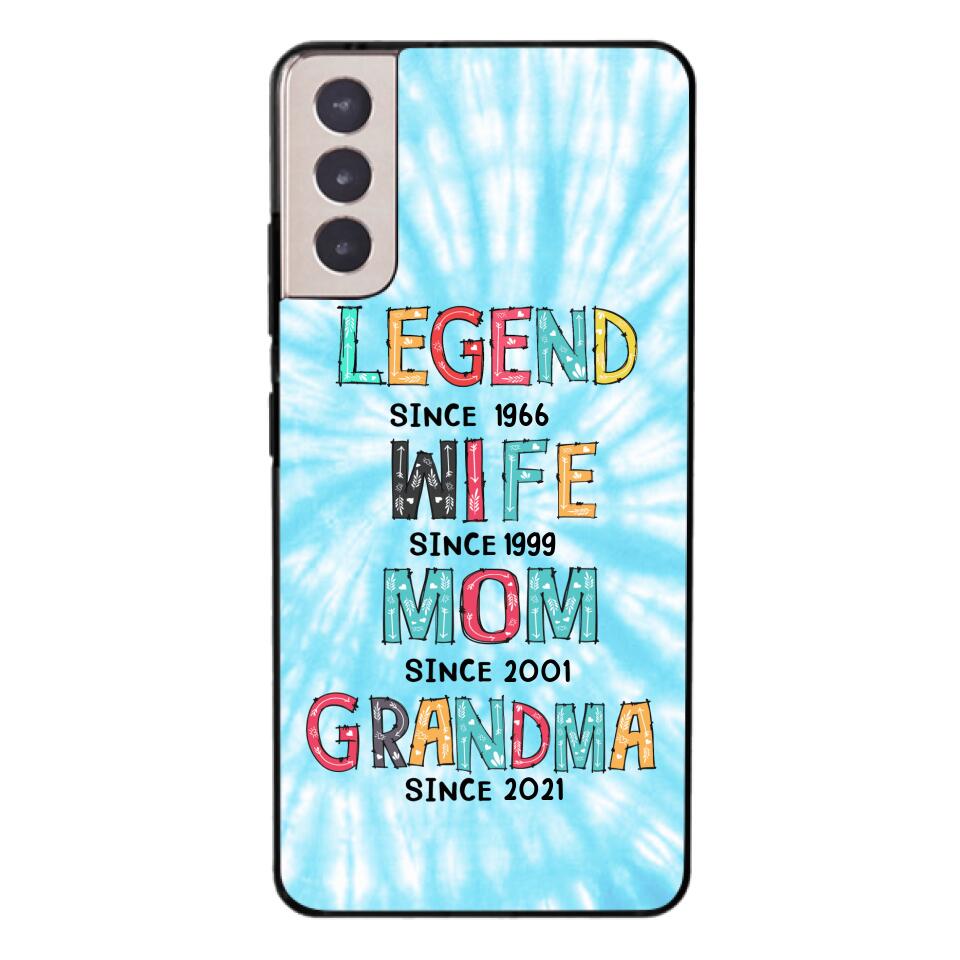 PERSONALIZED LEGEND WIFE MOM AND GRANDMA PHONECASE QTTN2804