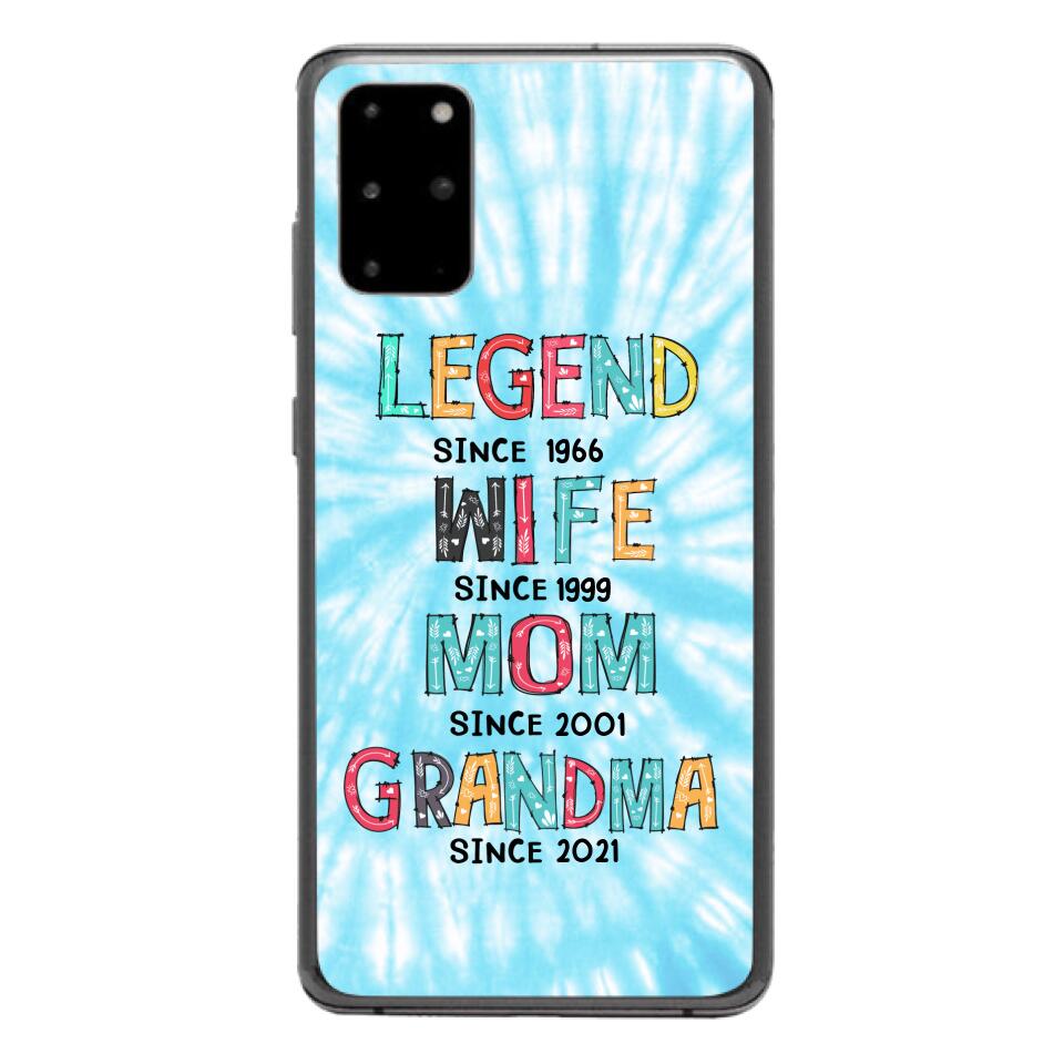 PERSONALIZED LEGEND WIFE MOM AND GRANDMA PHONECASE QTTN2804