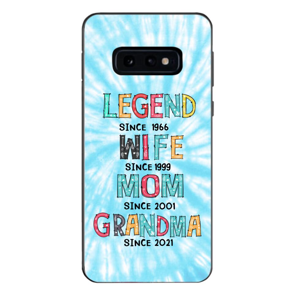 PERSONALIZED LEGEND WIFE MOM AND GRANDMA PHONECASE QTTN2804