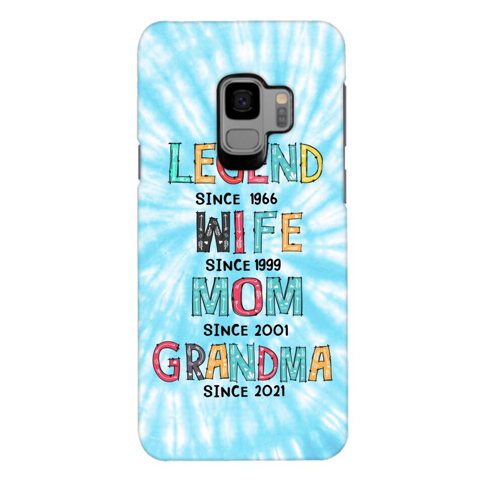 PERSONALIZED LEGEND WIFE MOM AND GRANDMA PHONECASE QTTN2804