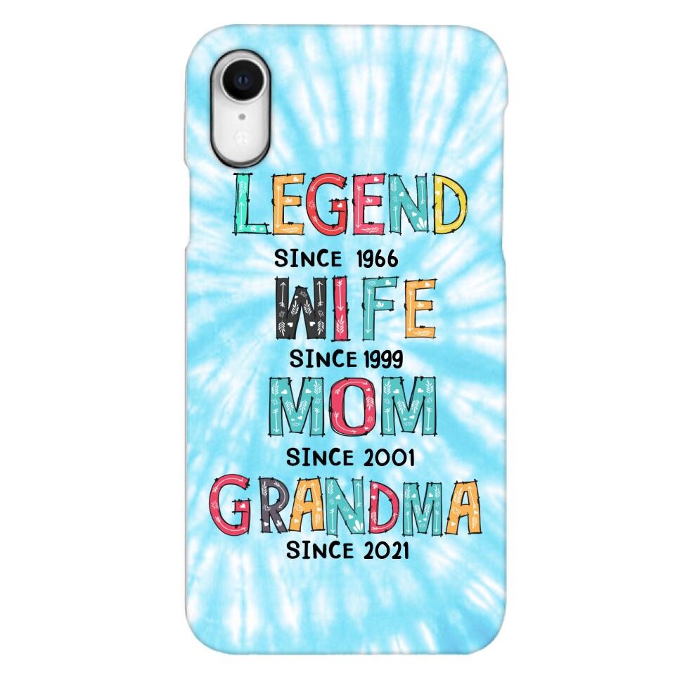 PERSONALIZED LEGEND WIFE MOM AND GRANDMA PHONECASE QTTN2804