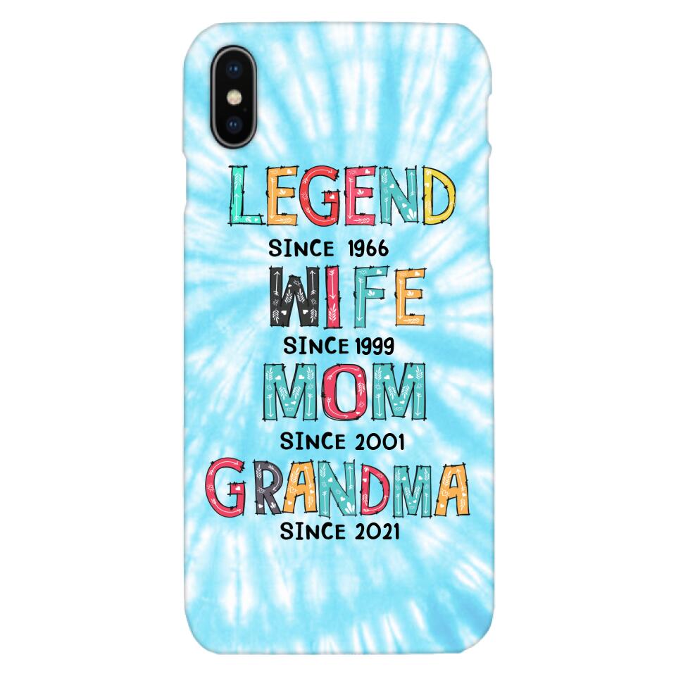 PERSONALIZED LEGEND WIFE MOM AND GRANDMA PHONECASE QTTN2804
