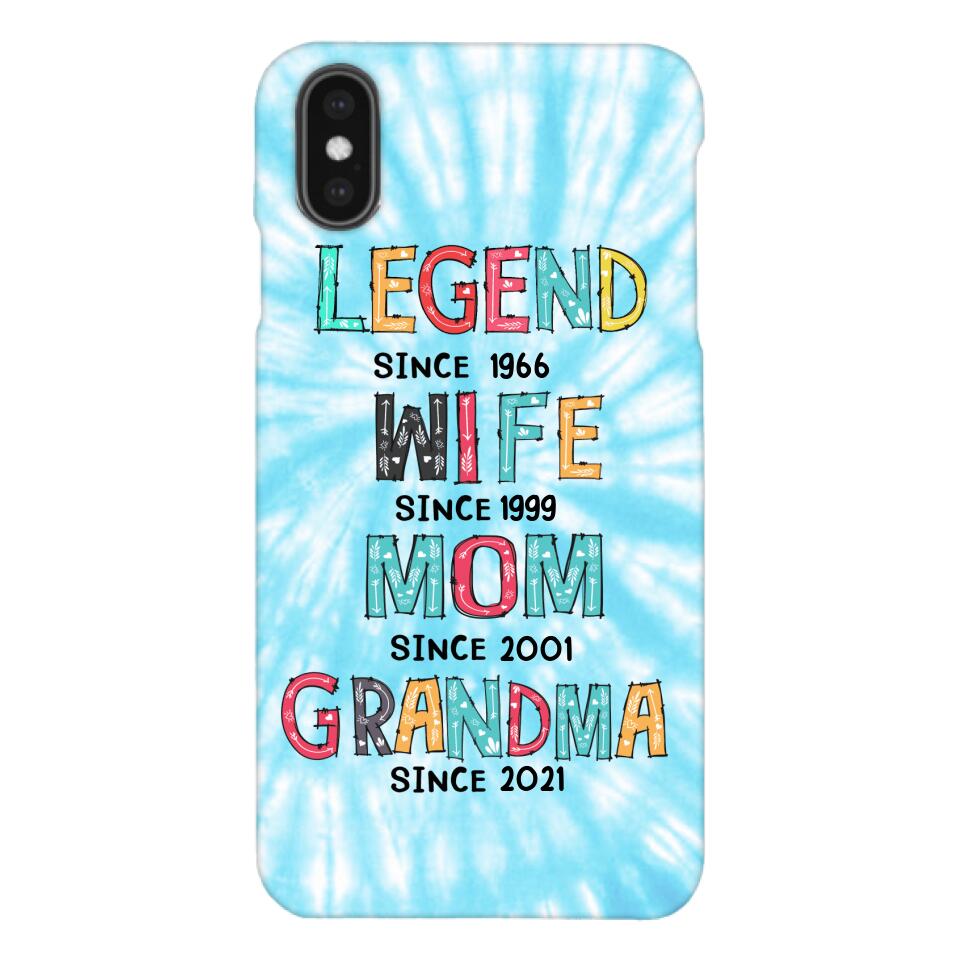 PERSONALIZED LEGEND WIFE MOM AND GRANDMA PHONECASE QTTN2804