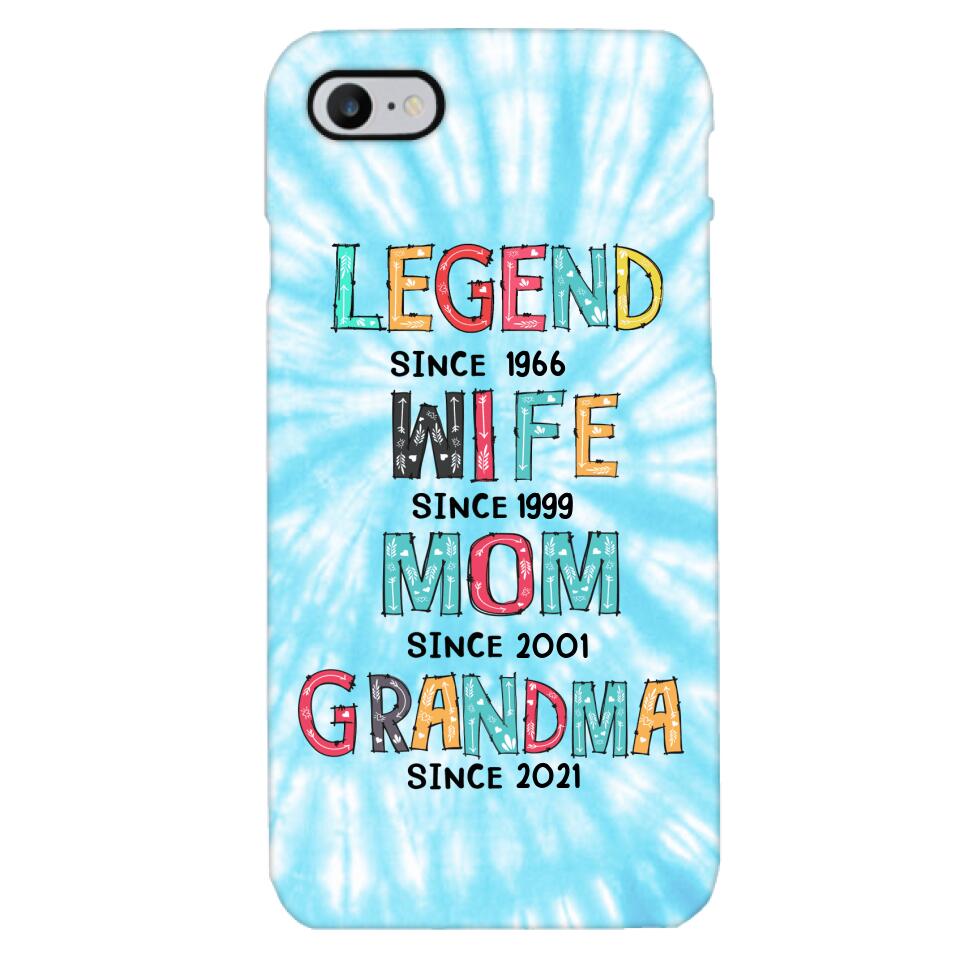 PERSONALIZED LEGEND WIFE MOM AND GRANDMA PHONECASE QTTN2804