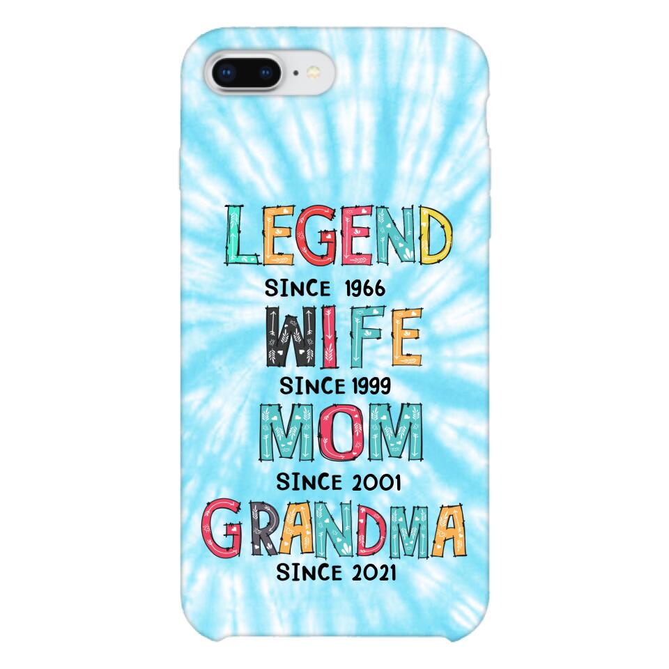 PERSONALIZED LEGEND WIFE MOM AND GRANDMA PHONECASE QTTN2804