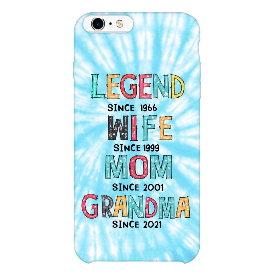 PERSONALIZED LEGEND WIFE MOM AND GRANDMA PHONECASE QTTN2804