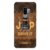 Personalized Jeep Girl Leather Print Phonecase