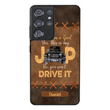 Personalized Jeep Girl Leather Print Phonecase