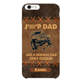 Personalized Jeep Dad Leather Print Phonecase Father's Day Gifts