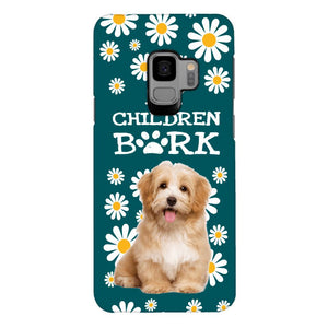 PERSONALIZED MY CHILDREN BARK DOG PHOTO PHONECASE QTTN2804