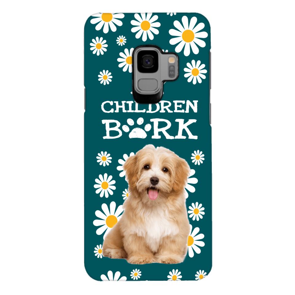 PERSONALIZED MY CHILDREN BARK DOG PHOTO PHONECASE QTTN2804