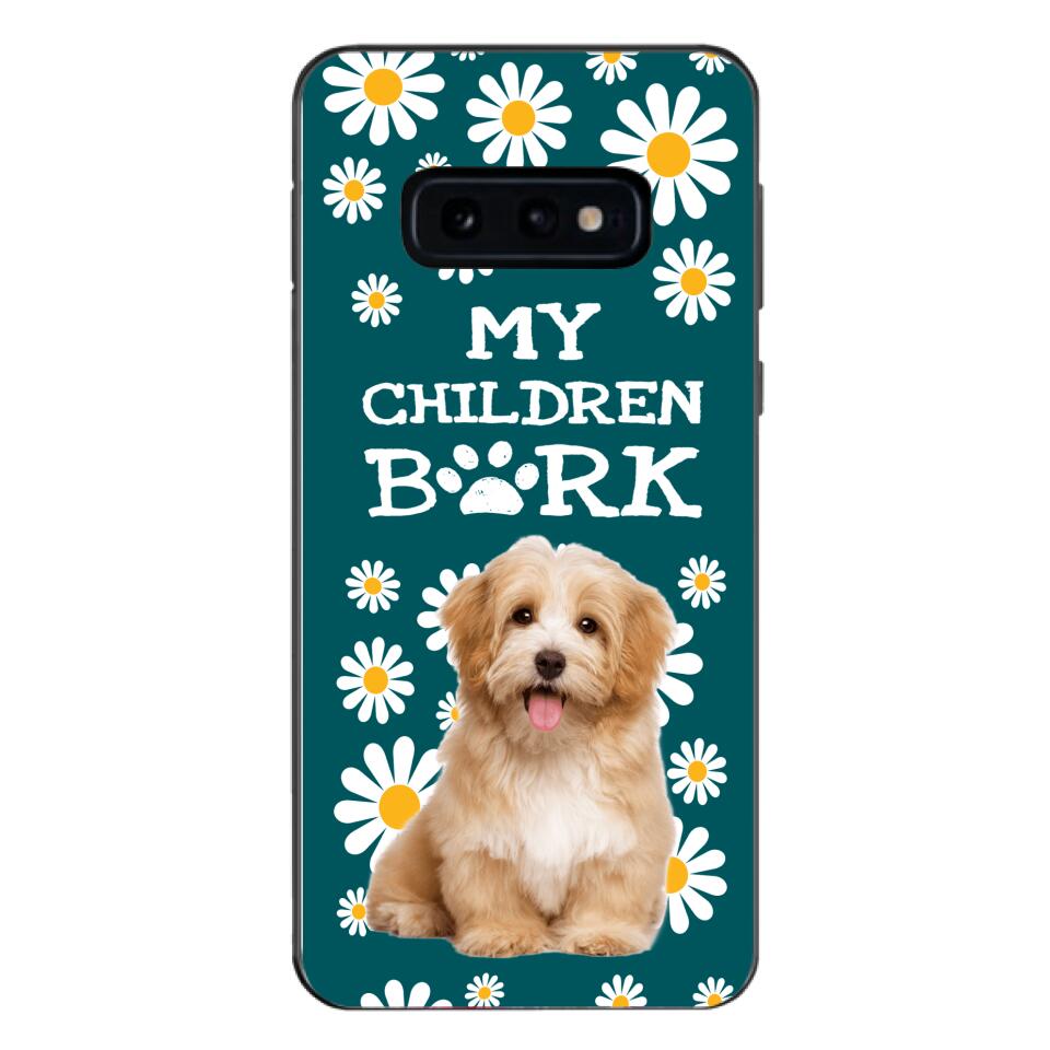 PERSONALIZED MY CHILDREN BARK DOG PHOTO PHONECASE QTTN2804