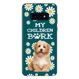 PERSONALIZED MY CHILDREN BARK DOG PHOTO PHONECASE QTTN2804