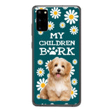 PERSONALIZED MY CHILDREN BARK DOG PHOTO PHONECASE QTTN2804