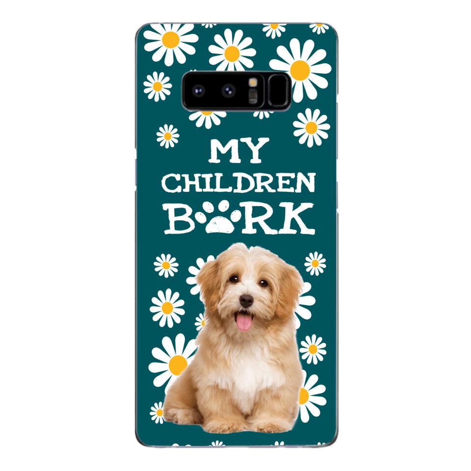PERSONALIZED MY CHILDREN BARK DOG PHOTO PHONECASE QTTN2804