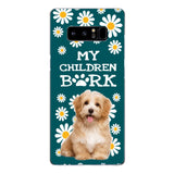 PERSONALIZED MY CHILDREN BARK DOG PHOTO PHONECASE QTTN2804