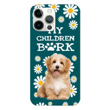 PERSONALIZED MY CHILDREN BARK DOG PHOTO PHONECASE QTTN2804