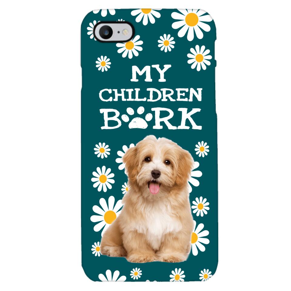 PERSONALIZED MY CHILDREN BARK DOG PHOTO PHONECASE QTTN2804