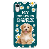 PERSONALIZED MY CHILDREN BARK DOG PHOTO PHONECASE QTTN2804