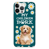 PERSONALIZED MY CHILDREN BARK DOG PHOTO PHONECASE QTTN2804