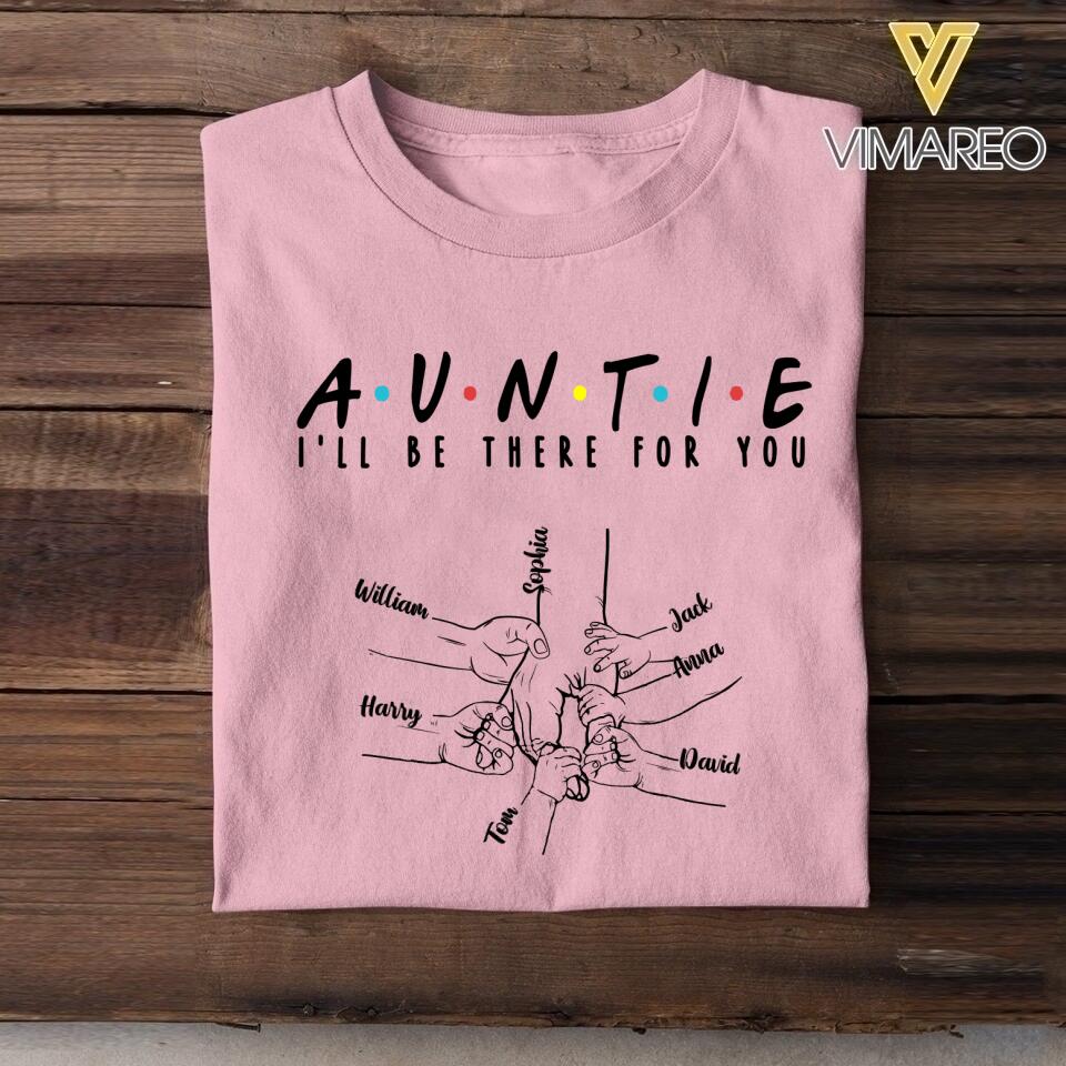 Personalized Auntie Kid Tshirt Printed 22APR-LN28