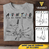 Personalized Auntie Kid Tshirt Printed 22APR-LN28
