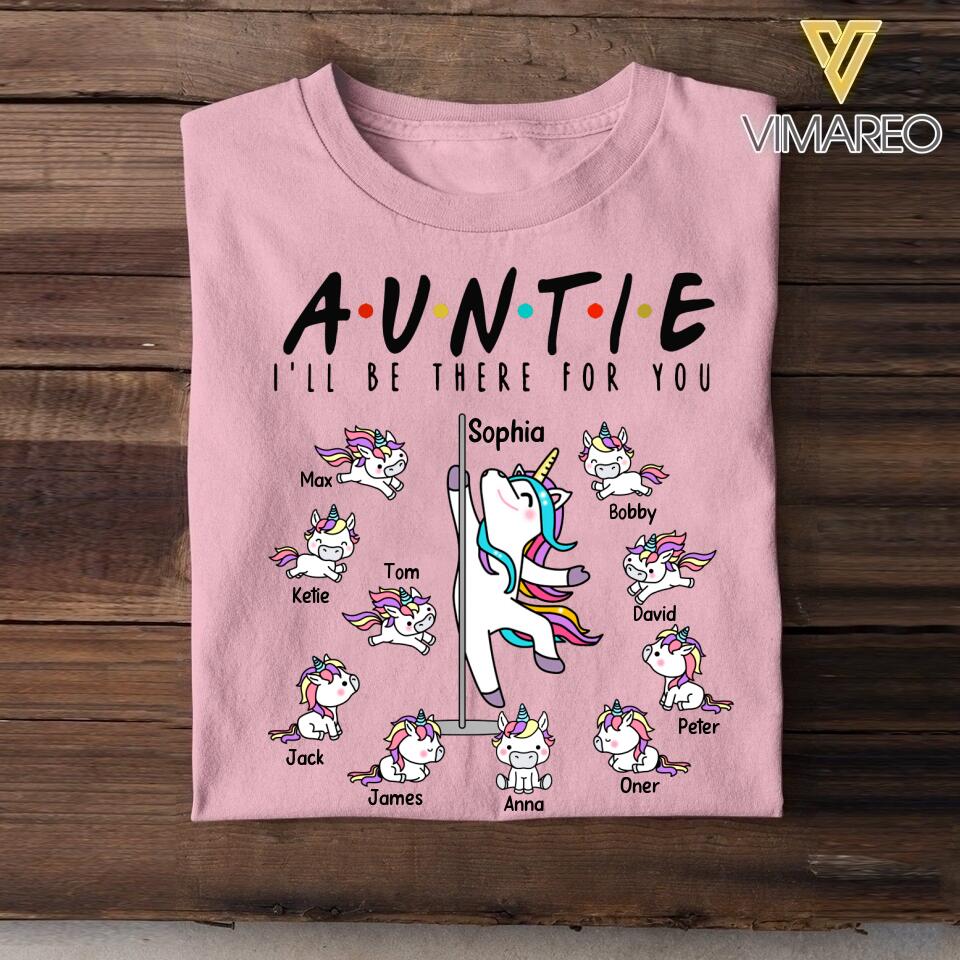 DH Personalized Auntie Kid Tshirt Printed HC2804