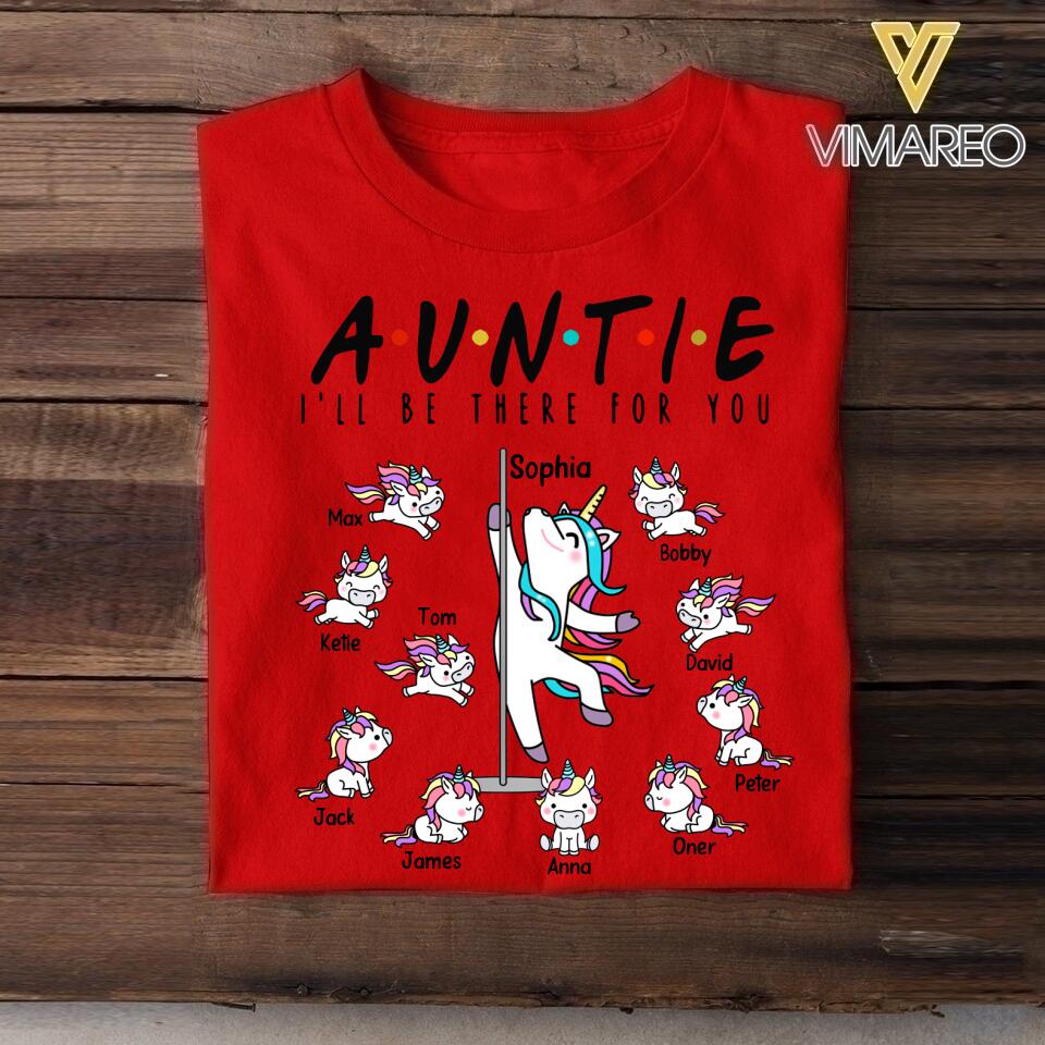 DH Personalized Auntie Kid Tshirt Printed HC2804