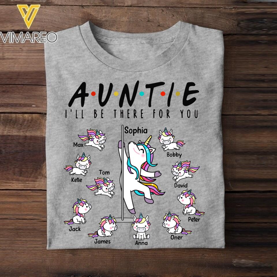 DH Personalized Auntie Kid Tshirt Printed HC2804