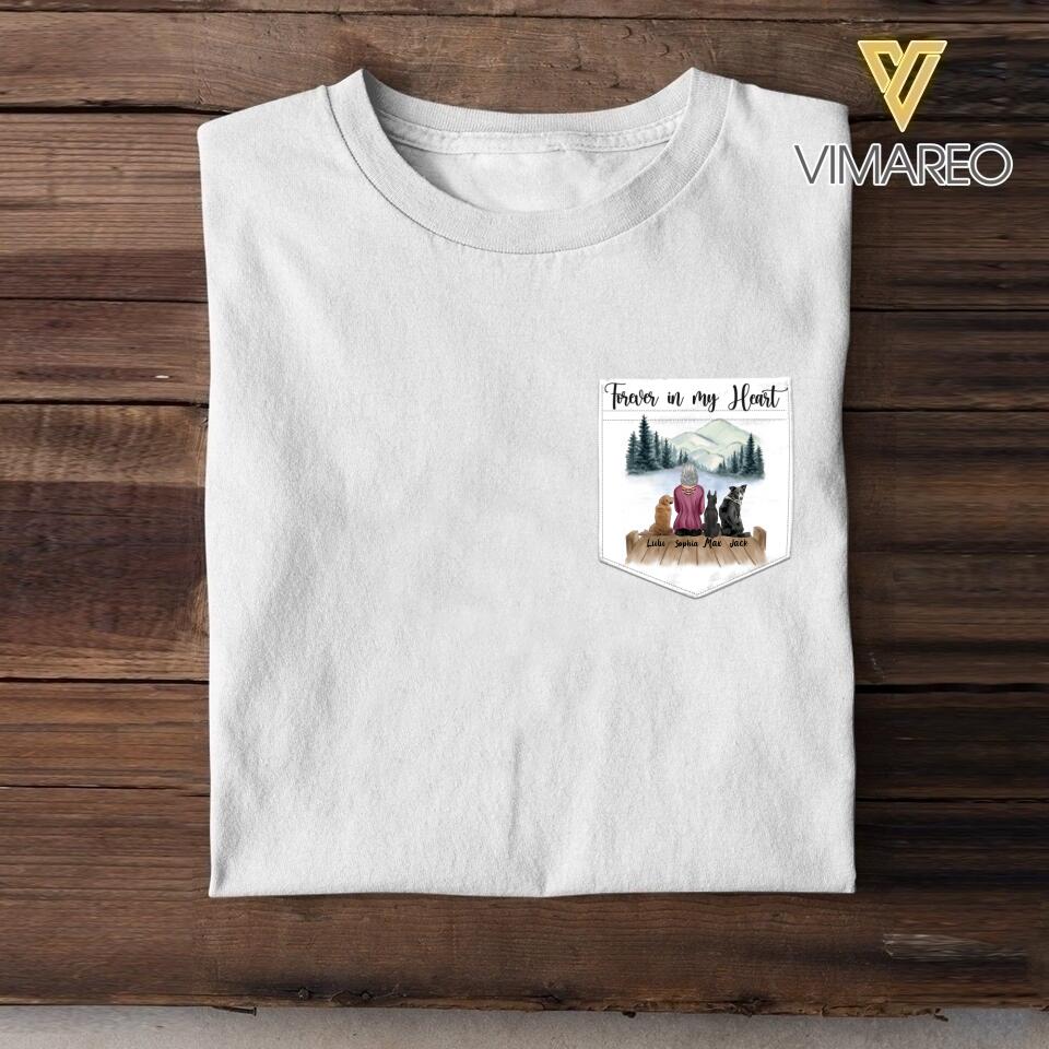 DH Personalized Girl Love Dog Tshirt Printed HC2904