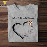 DH Personalized Girl Love Dog Tshirt Printed LN2904