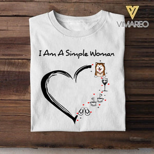 DH Personalized Girl Love Dog Tshirt Printed LN2904