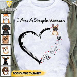 DH Personalized Girl Love Dog Tshirt Printed LN2904