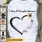 DH Personalized Girl Love Dog Tshirt Printed LN2904