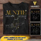 PERSONALIZED AUNTIE LIKE A MOM BU COOLER KID NAME TSHIRT QTDT0405