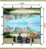 PERSONALIZED YOU AND ME THE DOG CAMPING WATERPROOF TARP COVER QTVQ2904