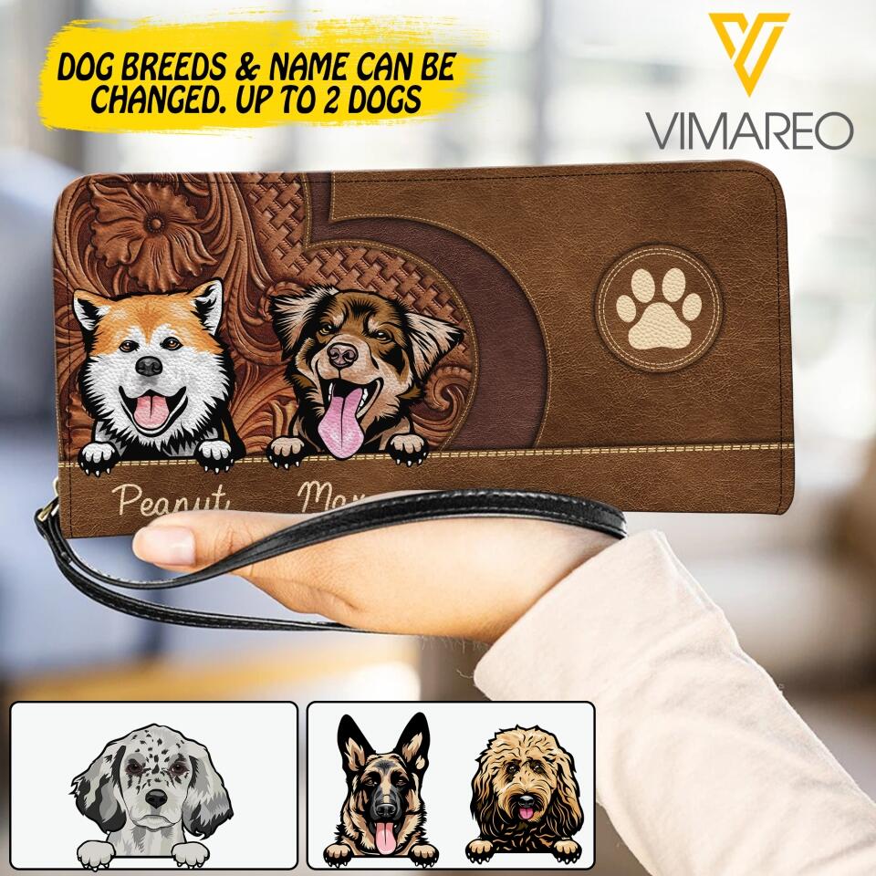 Personalized Dog Lovers Clutch Purse NQDT0405